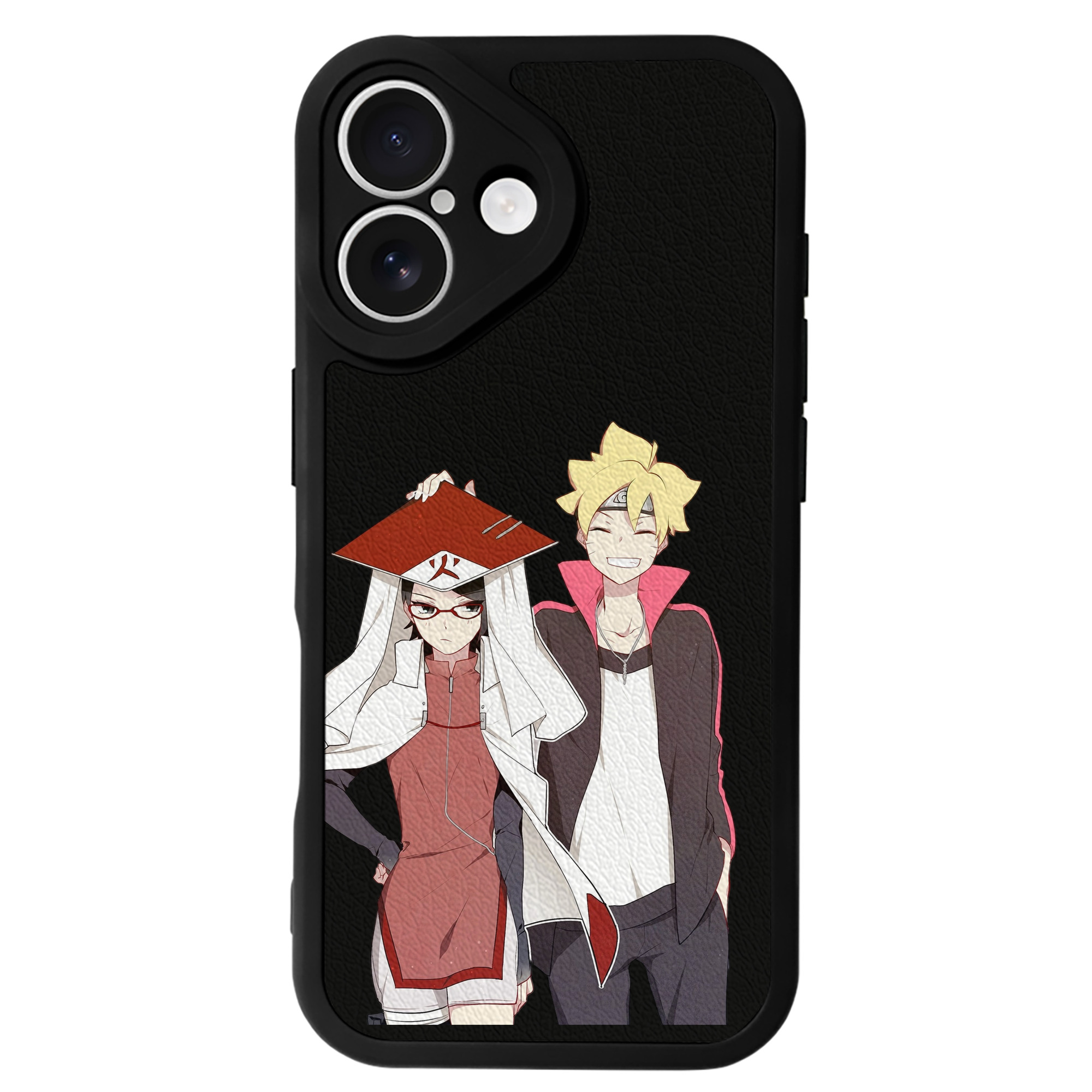（画像用） NARUTO -ナルト- うちは サラダ Uchiha Sarada 【iPhone 16シリーズ対応】シリコンスマホケース（レザー調） 材質：シリコン